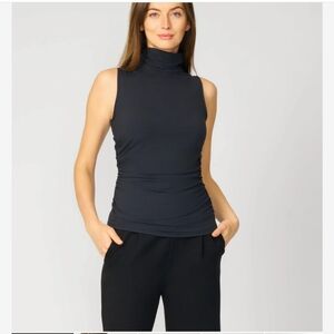 CABLE & GAUGE Sculpt Sleeveless Turtleneck Tank Size L